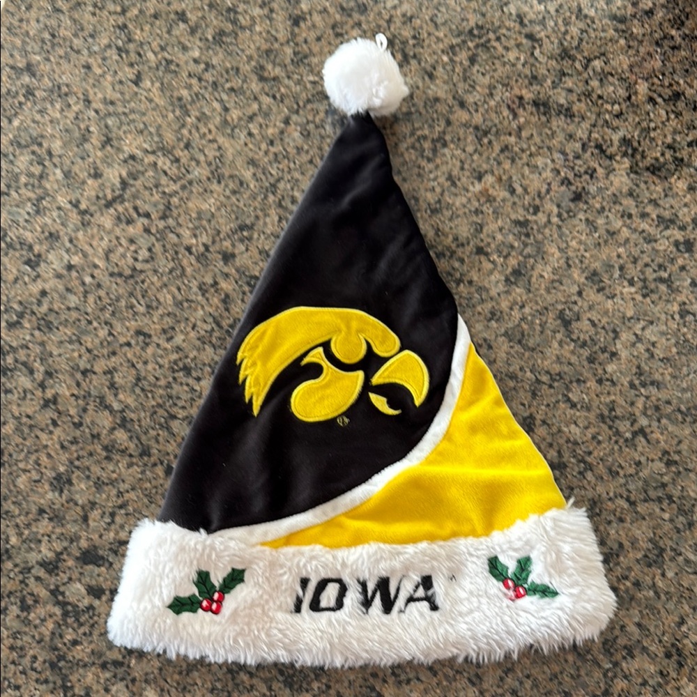 Iowa Hawkeyes Santa Hat